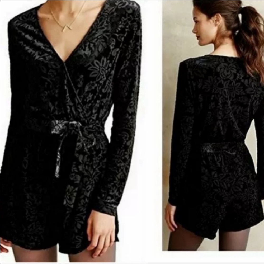 Saylor Velvet Romper